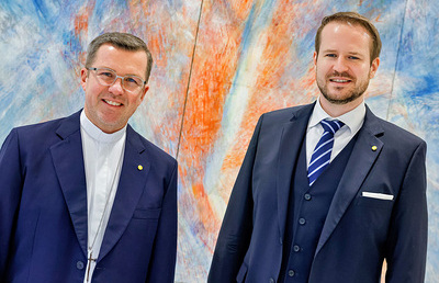 Neues Team im Generalvikariat ab 1. September 2026: Weihbischof Johannes Freitag als Generalvikar, Lukas Grangl als Direktor der Diözese Graz-Seckau